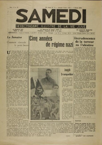 Samedi N°12 ( 09 avril 1938 )